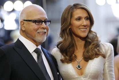 La cantante Celine Dion y su marido Rene Angelil en 2011. 