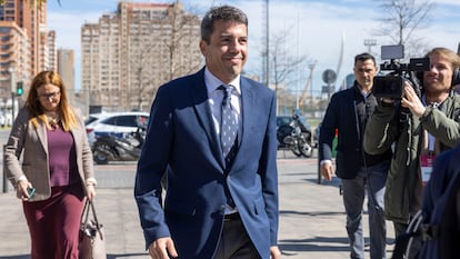 El presidente de la Generalitat Valenciana, Carlos Mazn, este mircoles en Valencia.