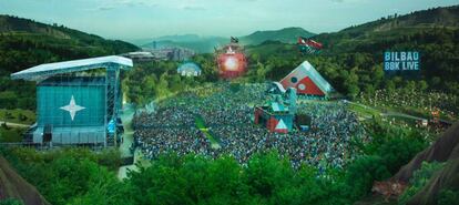 Imagen del recinto del Bilbao BBK Live.