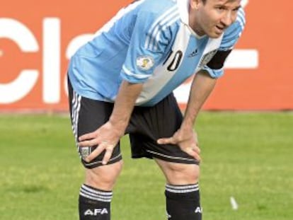 Leo Messi, en el partido ante Bolivia.