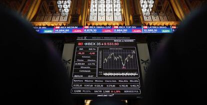 El principal indicador de la Bolsa española, el Ibex 35.