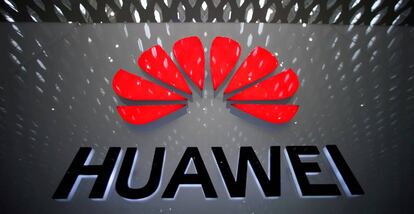 Logotipo de la empresa tecnológica china Huawei.