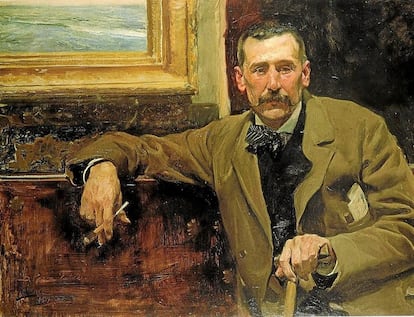 Benito Pérez Galdós, retratado por Joaquín Sorolla.