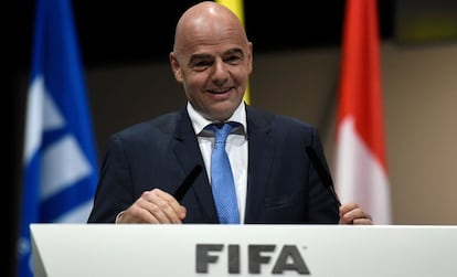 Infantino venceu eleição nesta sexta.