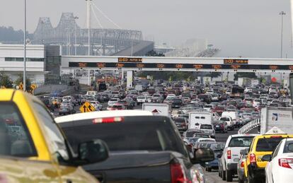 El tr&aacute;fico en la bah&iacute;a de San Francisco. 