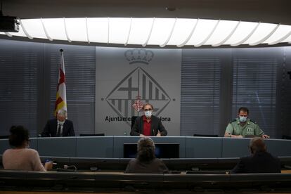 Rueda de prensa para presentar la incautación de las 474 obras del legado de Muñoz Ramonet por la Guardia Civil.