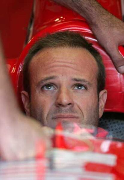 Barrichello, piloto de Ferrari, que correrá el próximo año en Sauber.