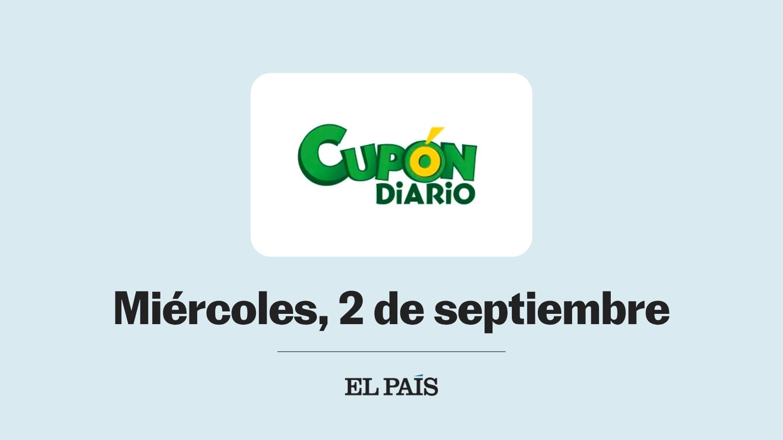 Cupón diario de la ONCE: comprobar sorteo del miércoles 2 de septiembre