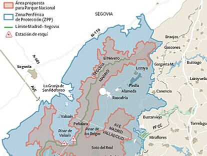 Polémica en la aprobación del parque de Guadarrama en la Asamblea