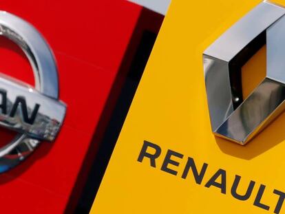 Logo de los fabricantes Nissan y Renault, que forman parte del mismo grupo automovilístico.