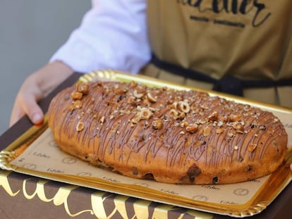 La coca Reus de la pastisseria L'Atelier de Barcelona.