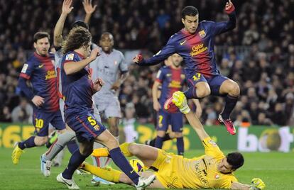 Pedro, en el partido contra el Osasuna.