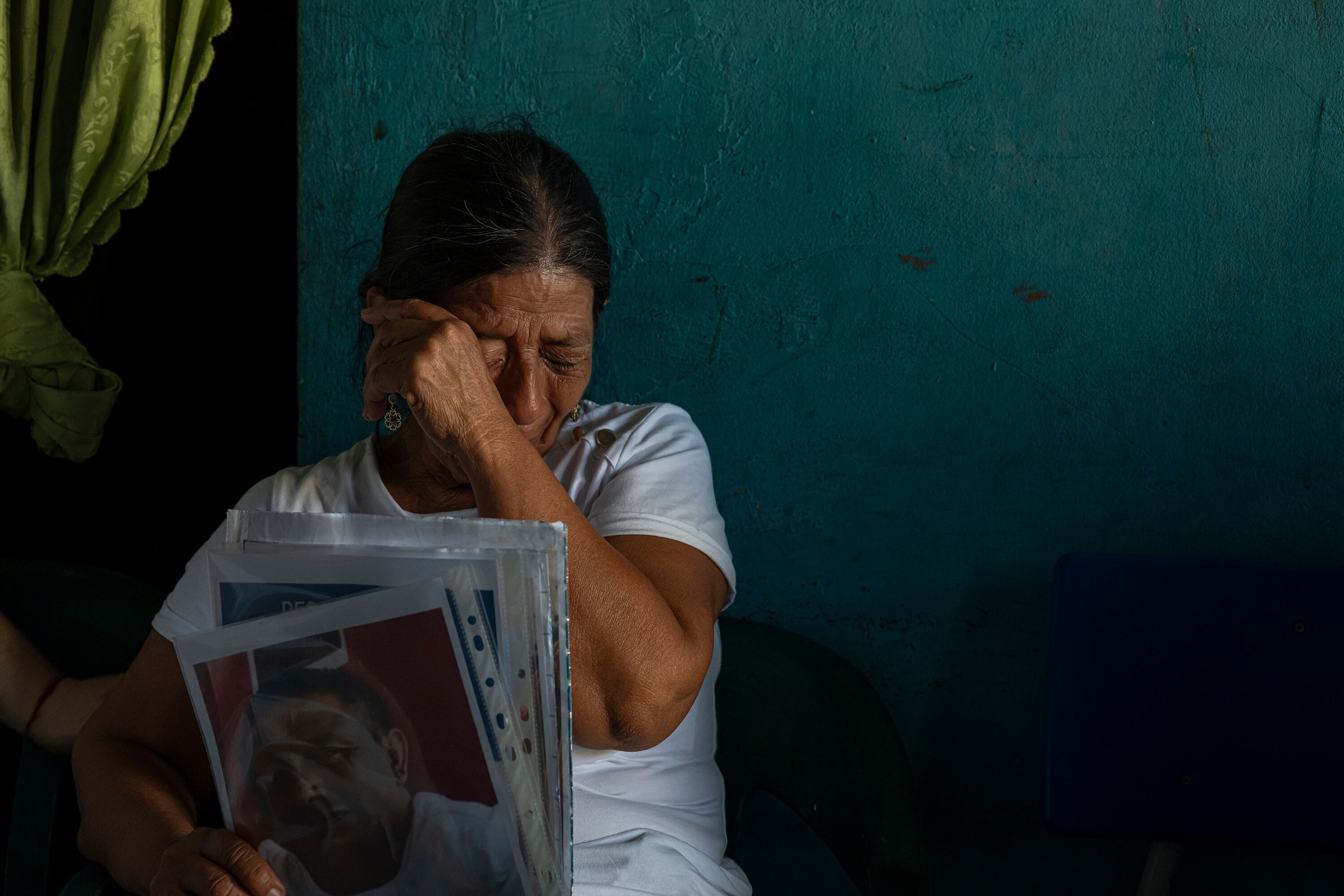 María Cueva, madre de Jefferson Mero Cueva, pescador desaparecido el 20 de enero, en Jaramijó, Manabí el 18 de marzo.