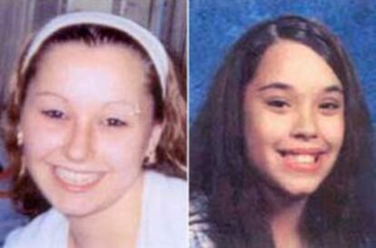 Amanda M. Berry, a la izquierda, y Georgina L. Dejesus en fotos distribuidas tras su desaparición.