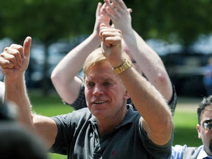 David Duke, s&aacute;bado passado em Charlottesville.