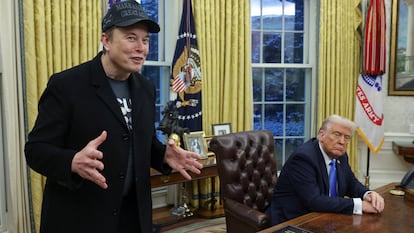 Elon Musk y Donald Trump, el martes en el Despacho Oval de la Casa Blanca.