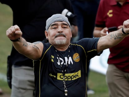 Maradona, en una imagen de septiembre de 2018 en Culiacán.