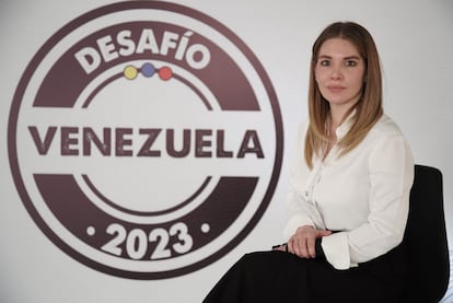 Nastassja Rojas en el foro ‘Reto Venezuela’  de PRISA Media, en Bogotá,