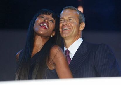 Naomi Campbell y su novio, el magnate ruso Vladislav Doronin, en una imagen de octubre de 2012.