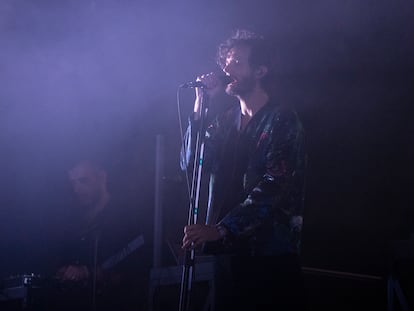 Una imagen del concierto de Moderat en la madrugada del viernes en el Sónar.