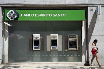 Una sucursal del Bnaco Esp&iacute;rito Santo