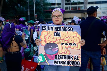 Los rostros de las mujeres que asistieron a la marcha. Mariana Melaza, 30 años.