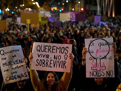 Marcha del 8-M de 2019 en Madrid.