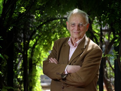 El sociólogo francés Alain Tourain, en Barcelona, en 2010.