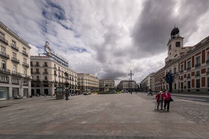La Puerta del Sol, el pasado mayo, antes de que comenzara la desescalada.