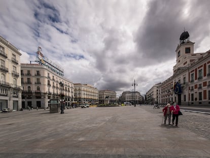 La Puerta del Sol, el pasado mayo, antes de que comenzara la desescalada.