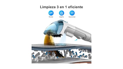 aspiradora de agua para tapicería sobre fondo blanco.