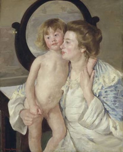 Madre e hijo o El espejo ovalado The Metropolitan Museum of Art.