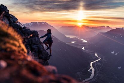 Kilian Journet training in Norway.