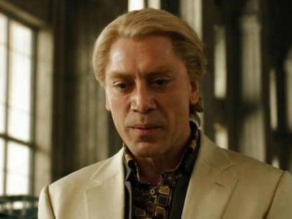 Javier Bardem, caracterizado como el malo de &#039;Skyfall&#039;, de San Mendes.