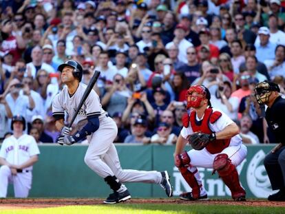 Jeter, durante su &uacute;ltimo partido, ante los Red Sox.