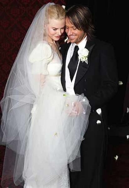 Nicole Kidman y Keith Urban, tras la celebración de la boda en Sidney.