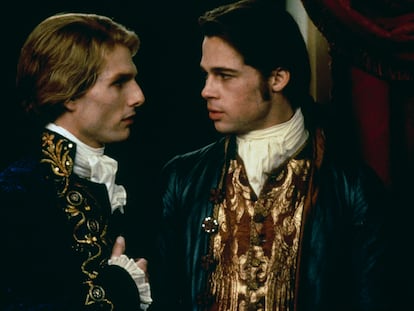 The film version of 'Interview with the Vampire' (1994) toned down the homoerotic charge of the relationship between vampires Lestat (Tom Cruise) and Louis (Brad Pitt).
