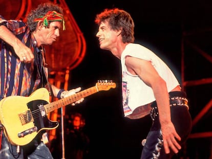 Mick Jagger y Keith Richards. 