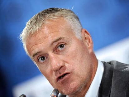 Deschamps, durante la conferencia de prensa en la que ha ofrecido la lista de convocados