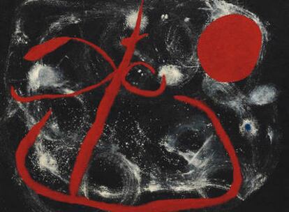 'Alegría de una niña delante del sol', pintura de Joan Miró.