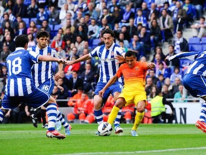 Alexis, en el momento de su gol.