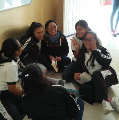 Foto cortesía de la profesora Ana Lilia García Martínez, profesora de secundaria de Oaxaca. Los maestros reconocen que ante un eventual regreso a clases no se podrán llevar a cabo actividades con contacto físico, como se hacía antes de la contingencia sanitaria por covid-19.