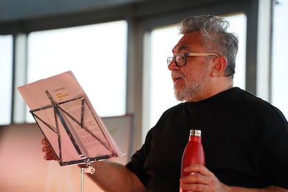 Cristian Alarcón, durante su conferencia este lunes en Madrid.