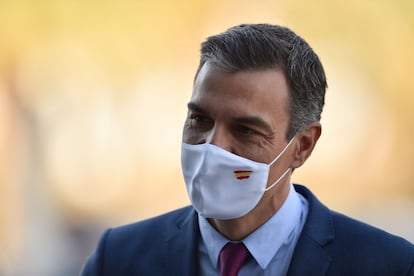 Spain's Prime Minister Pedro Sanchez in Barcelona on Friday.