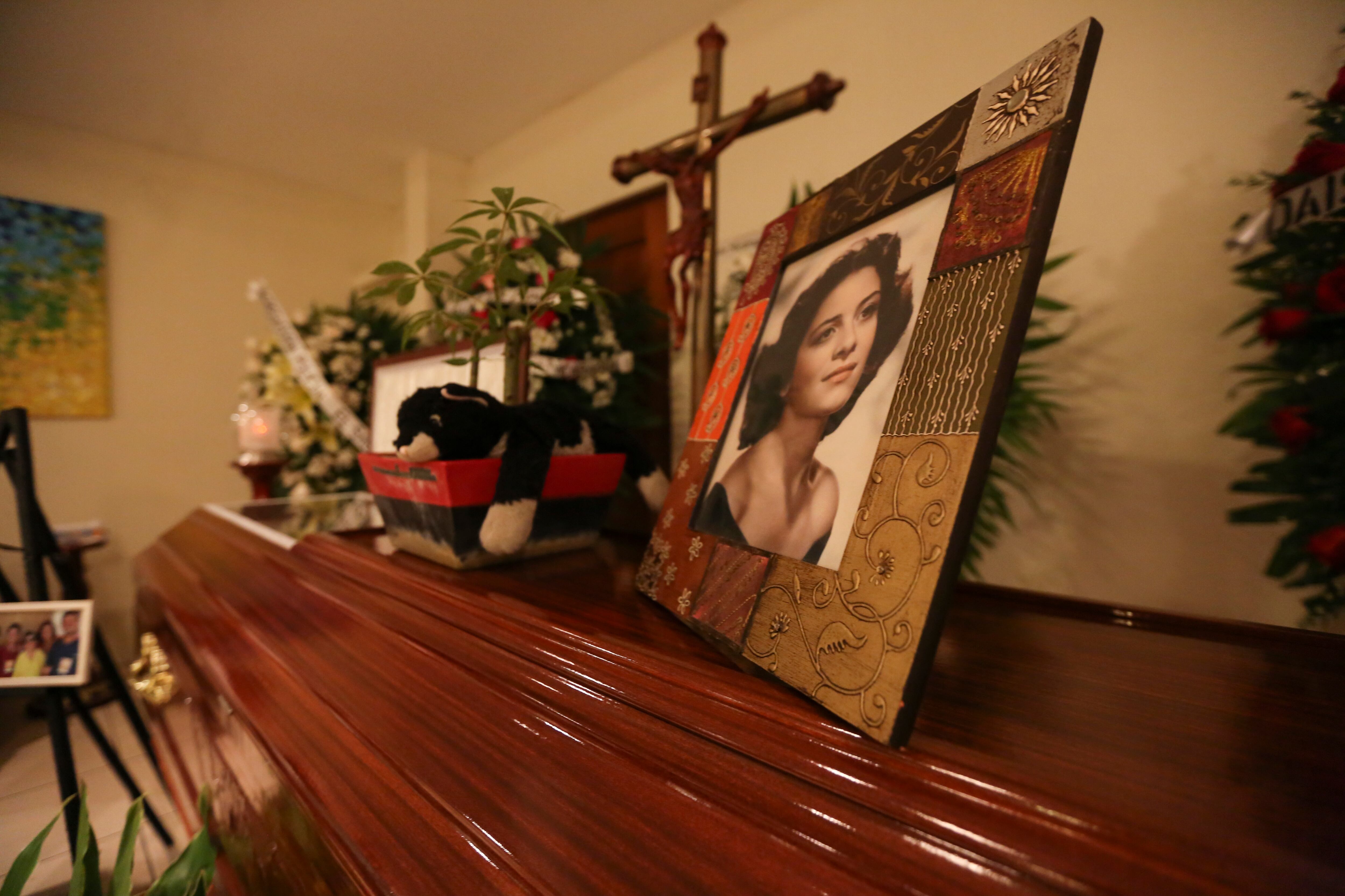 Una foto de Alegría en su funeral, el 25 de enero de 2018 en Managua (Nicaragua).