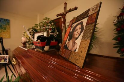 A photo of Alegría at her funeral, on January 25, 2018 in Managua (Nicaragua).