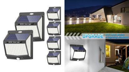 focos led sensor movimiento, focos led amazon, focos led exterior, luz solar exterior, iluminación de exterior amazon, oferta focos led exterior, focos jardín, focos garaje