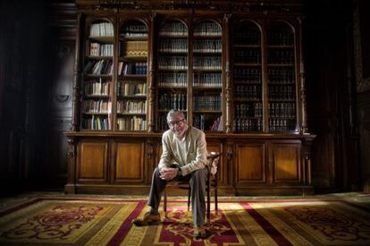 Antonio Muñoz Molina, ayer en un salón de la Casa de América.
