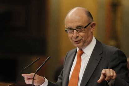 Cristóbal Montoro durante su intervención.