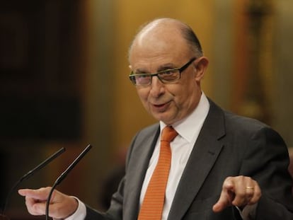 Crist&oacute;bal Montoro durante su intervenci&oacute;n.